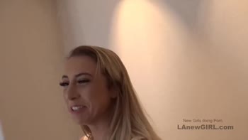 Sexy Blonde Teen (18+)'s Audition Goes Raunchy