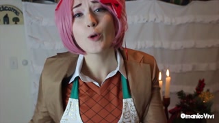 Just Natsuki for Christmas DDLC OmankoVivi Cosplay Music Video Parody
