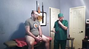 Sir G plays DR & gives me a medical exam with electro, & then fucks my ass