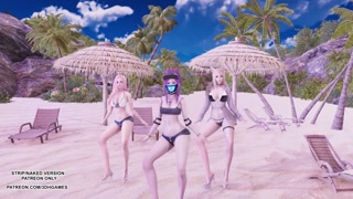 [MMD] Brave Girls - Chi Mat Ba Ram Ahri Kaisa Seraphine KDA Sexy Hot Dance League of legends Hentai