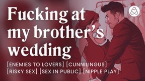 Risky wedding wedgie &mdash;  Brother's Best Friend's Bride in Forbidden Orgy