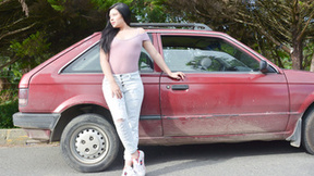 Picking up Latin cutie to fuck her on porn casting