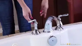 Busty brunettes explore each other's bodies