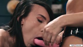 Asian shemale is ready for gfs bday anal