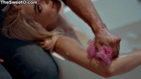 Slow erotic rendezvous with blonde