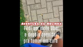 hotwife seduziu o moto uber deixou ele fuder sua buceta e cuzinho enquanto o corno estava escondido. no final marido aparece e pega eles no flagra