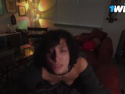 Emo Latina Teen FUCKS Roommate In The Living Room Sofa