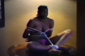 Watch Bigtitted Ebony Bae Getting Tied up on Table