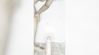How fleshy the faux-cock pokes me