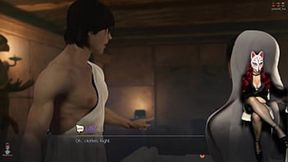 MILF cosplayer Lara Croft gets dominated in erotic massage