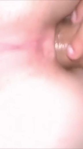 First Anal Sex for a Skinny 18-year-old Girl, Real Homemade