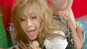 Rina Umemiya Ravaged in Steaming Asian Gangbang Madness