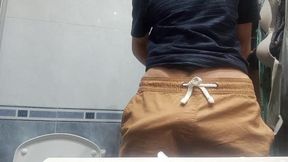 The Man With The Ginormous Manhood So Immense In His Trousers, He Spills It With five Jets Of Man gravy In The Air