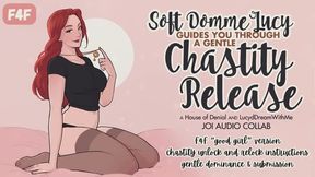 A Gentle Chastity Release JOI for My Good Girl | Erotic Audio for Trans Women | F4F | F4TF | Locktober | Chastity Play | Chastity Cage | Femdom | Gentle Femdom | JOI | Jerk Off Instructions | Stroking | Countdown | Degradation | Praise | Keyholder