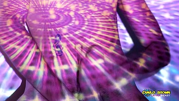 Jerking Off My Big Uncut Latino Cock In Space With Fireworks Cumshot