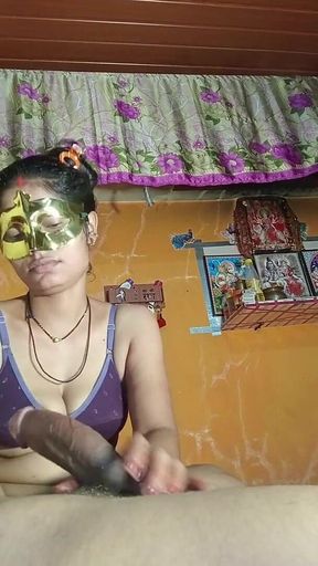 I Put a Very Thick Cucumber in Bhabhi's Pussy and Made It a Hole