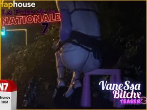 A whore in a mini-skirt with her ass, on the edge of the N7 in Brunoy. 2h00 Vanessabitchx Parischiennetrvprod⁹&sup1;