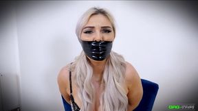 Roxee - Tegaderm Tape Gagged FULL 3 Gag Video MP4 HD