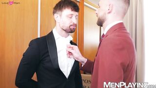 Bottom slut Drew Dixon moans while hung Zac Johnson drills him raw