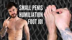 small penis humiliation foot joi