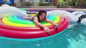 Raven Back at the Pool to Deflate and Destroy Part 3 of 3 HD (1920x1080)