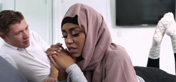 Ebony Sister’s Prayer and Dirty Stepbrother Fuck