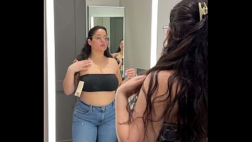 Try On Haul - Thick Big Titty Latina on Dressing Room Cam
