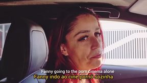 Wife gets facial and creampie from strangers at adult cinema