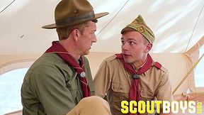 Logan Cross In Scoutmaster Breeds Scout In Tent