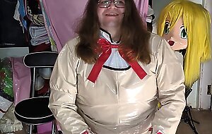 PVC Madoka Cosplay, Gagged and Humping Vibraitor Inflatable
