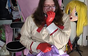 PVC Madoka Cosplay, Gagged and Humping Vibraitor Inflatable