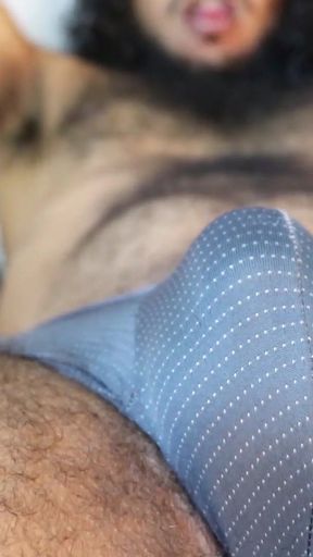 Epic moment from "Hairy Man Plays With Bulge"