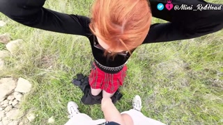 Bike Ride to Seaview Mountain, Hot Sex with Blowjob and Doggystyle, Cum in Mouth