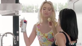 Chloe Cherry and Darcie Dolce went to the bedroom, got naked and made love all day