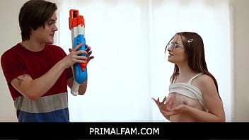 PrimalFam - Stepsiblings Reese Robbins and Tyler Cruise start exploring each others bodies