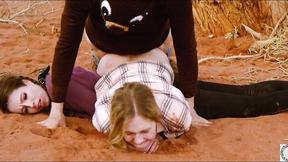 ”ASS TO MOUTH domination for kinky 3some in the Colorado desert--Rebel Rhyder, Brooke”