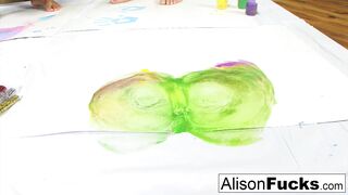 Painted lesbians with Alison and Kelly Divine