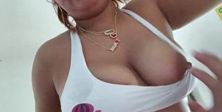 Hot Girlfriend Practices the Blowjob Technique on Her Friend's Cock