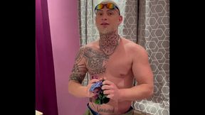 Fit Brazilian slave gets dominated by his roommate's big cock