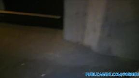 ”Hot Babe Swallows His Cum in Public”