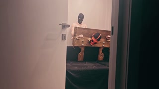 Wife have sex wearing a gasmask
