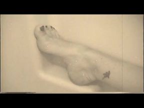 Fat Hairy MILF BBW Shows Feet Arched up Pussy & Moans