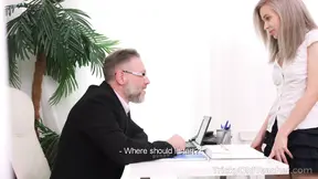 Sweetie struggles with a difficult test, but her hot tutor helps her pass