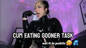 Cum eating gooner task