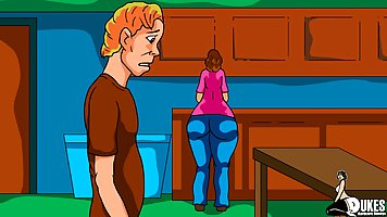 Cartoon ladies, Mrs Keagan and her slutty friend can't wait to share a big, black cock