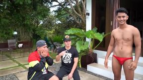 Handsome Japanese Twink 18+ Gets Seduced By Poolside Asian Stud
