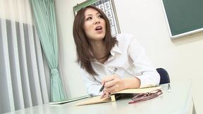 slutty japanese teacher riko miyase gets her sweet pussy fucked then creampied