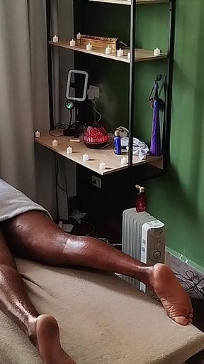 Camera Captures Image of Bear Receiving Massage.
