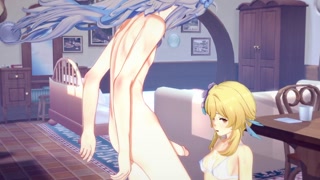 Genshin Impact Hentai - Lumine blowjob and fucked by Razor