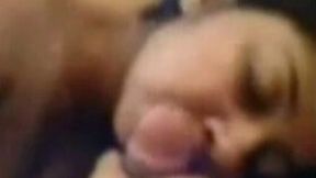 Amazing blowjob from busty girlfriend when she is in a good mood